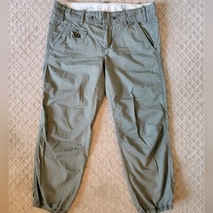 Vintage Y2K Low-Rise Cropped Cargo Pants